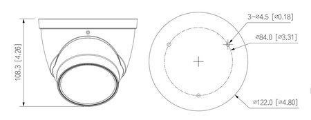 Kamera zewnętrzna do monitoringu IP Dahua IPC-HDW2241T-ZS-27135 2Mpx kopułkowa/eyeball zmiennoogniskowa 2,7-13,5mm IR 40m port micro SD