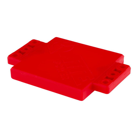 Podstawka montażowa Atte ADD-MNT 52x52mm z uchwytami mocującymi, czerwona