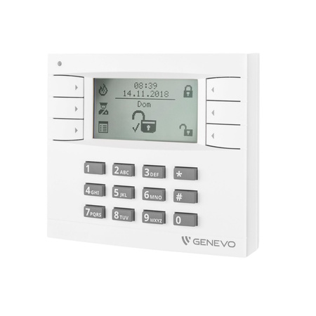 Manipulator GENEVO EvoKPD CLASSIC GY Grade 2, białe podświetlenie biały, system EVOLiNK