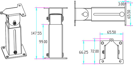 Uchwyt trzymacza drzwiowego Scot BK-DH2