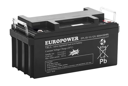 Akumulator Europower EPS 65-12 (12V 65Ah)