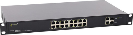 Switch 18 portowy Pulsar SFG116 16xPoE + 2xUplink 10/100/1000 + 2x Uplink SFP