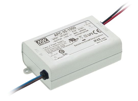 Zasilacz LED Mean Well APC-35-500 25÷70VDC 0,5A 35W IP42