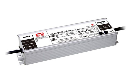 Zasilacz LED Mean Well HLG-240H-24A 24VDC 10A 240W IP65/IP67