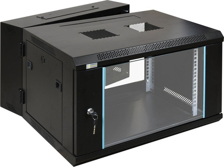 Szafa RACK 19” 6U 600x600 Pulsar RWD666 wisząca złożona podwójna