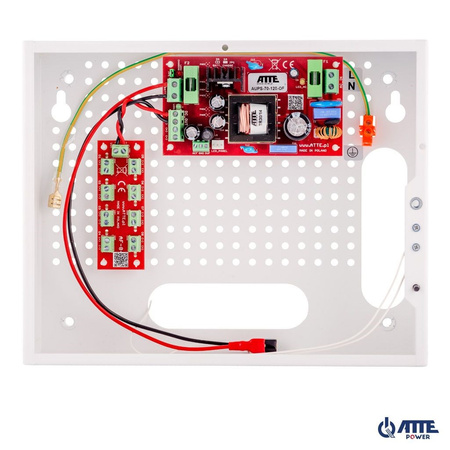 Moduł dystrybucji zasilania Atte AF-P8-00-OF moduł 8 linii wyjściowych z bezpiecznikami
