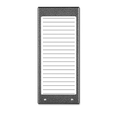 Lista lokatorów ACO CDN-17N ST (W) podświetlana do 17 wpisów stal