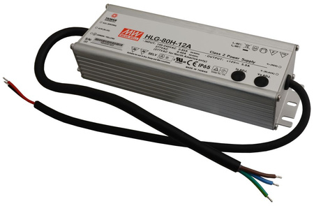 Zasilacz LED Mean Well HLG-80H-12A 12VDC 5A 60W IP65