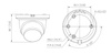 Kamera zewnętrzna do monitoringu IP Dahua IPC-HDW2249TM-S-IL-0280B 2Mpx kopułkowa/eyeball stałoogniskowa 2,8mm IR/LED 30m port micro SD