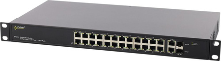 Switch 26 portowy Pulsar SFG124WP 24xPoE + 2xUplink 10/100/1000 + 2xUplink SFP bez zasilacza