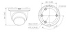 Zestaw: 5x Kamera zewnętrzna do monitoringu IP Dahua IPC-HDW2449TM-S-IL-0280B 4Mpx kopułkowa/eyeball stałoogniskowa 2,8mm IR/LED 30m port micro SD + Karta 100zł