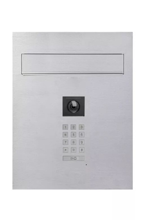 Stacja bramowa / skrzynka na listy wielolokalowa Vidos S204-SKP otwierania kodem oraz kodem QR (tylko z M200-X), kamera 2Mpx, 125/70°, podtynkowa do płytkich słupków