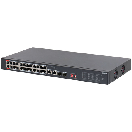 Switch 26 portowy Dahua S3226-24ET-240 24xPoE + 2xUplink Combo