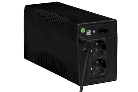 Zasilacz awaryjny UPS Blacktec BTOFFICE650 Office 650VA /390W AVR 2xSchuko 1x7Ah filtr RJ11 USB