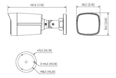 Kamera zewnętrzna do monitoringu IP Dahua IPC-HFW1439TL1-A-IL-0280B 4Mpx bullet stałoogniskowa 2,8mm, IR/LED 30m