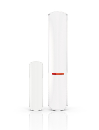 Czujka magnetyczna/sejsmiczna Be Wave / Satel AXD-200 Multipurpose Detector bezprzewodowa biała