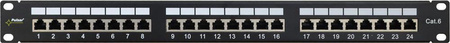 Patchpanel Pulsar RP-F24V6 wyposażony 24xF/FTP Cat6 1U 19”