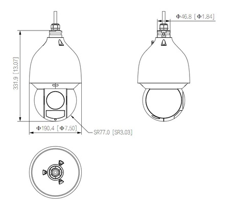 Kamera zewnętrzna do monitoringu IP Dahua SD5A432GB-HNR 4Mpx obrotowa wandaloodporna zmiennoogniskowa 4,8-154mm IR 150m