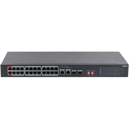 Switch 26 portowy Dahua S3226-24ET-375 24xPoE + 2xUplink Combo