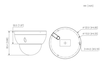 Kamera zewnętrzna do monitoringu IP Dahua IPC-HDBW2841R-ZAS-27135 8Mpx kopułkowa wandaloodporna zmiennoogniskowa 2,7-13,5mm IR 40m, port microSD