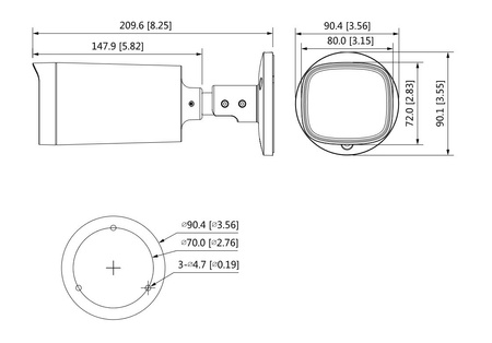 Kamera zewnętrzna do monitoringu HDCVI Dahua HAC-HFW1500R-Z-IRE6-A-2712-S2 5Mpx bullet zmiennoogniskowa 2,7-12mm IR 60m