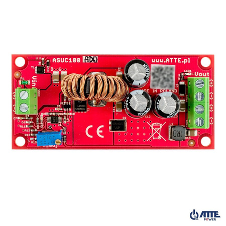 Przetwornica Atte ASUC-100-AD0-OF podnosząca napięcie 10-30VDC > 12-48VDC 10A 120W