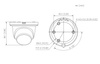 Kamera zewnętrzna do monitoringu IP Dahua IPC-HDW2541TM-S-0280B-S2 5Mpx kopułkowa/eyeball stałoogniskowa 2,8mm, IR 30m, port microSD