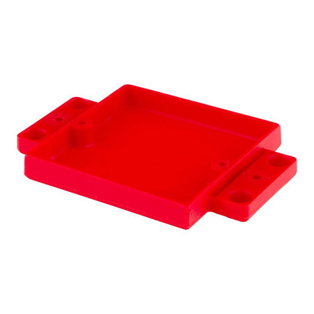Podstawka montażowa Atte ADD-MNT 52x52mm z uchwytami mocującymi, czerwona