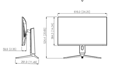 Monitor LED 27” (16:9) Dahua LM27-E331A 2560 (H) x 1440 (V) 300cd/m2 wejścia 2xHDMI 2.1, 2xDP 1.4