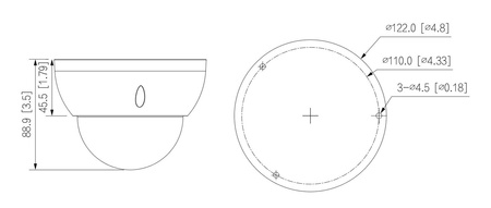 Kamera zewnętrzna do monitoringu IP Dahua IPC-HDBW3541R-ZAS-27135 5Mpx kopułkowa wandaloodporna zmiennoogniskowa 2,7-13,5mm IR 40m