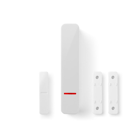 Czujka magnetyczna/sejsmiczna GENEVO EVODOOR NX SHOX WH biała, system EvoLiNK