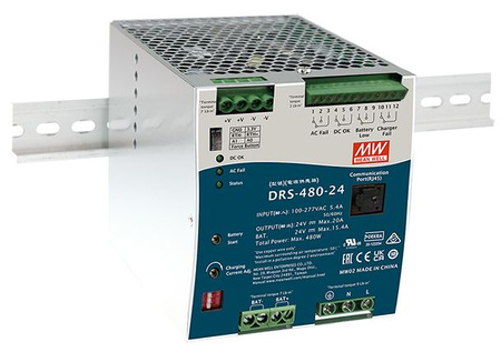 Zasilacz buforowy na szynę DIN Mean Well DRS-480-48 48VDC 10A 480W