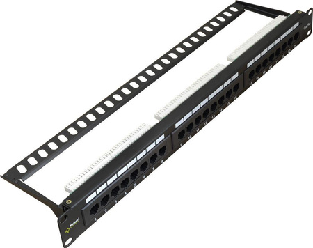 Patchpanel Pulsar RP-U24H5 wyposażony 24xU/UTP Cat5e 1U 19”