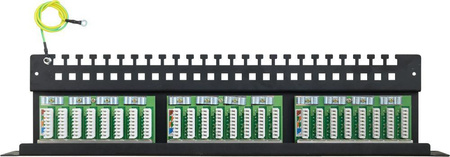 Patchpanel Pulsar RP-F24V5 niewyposażony 24xF/FTP Cat5e 1U 19”