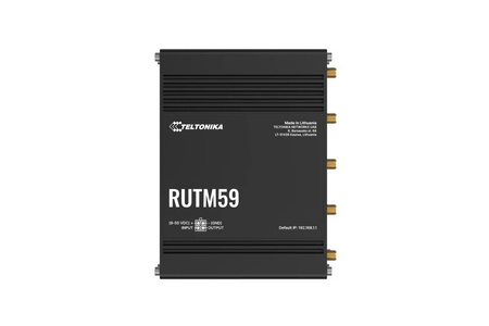 Router bezprzewodowy Teltonika RUTM59 2G 2x2MIMO WAN + 4x10/1000/1000 4 anteny SMA do 5G/LTE i antena SMA do GNNS (GPS) w komplecie IP30