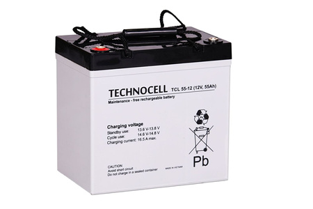 Akumulator Technocell TCL 55-12 (12V 55Ah)