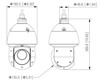 Kamera zewnętrzna do monitoringu IP Dahua SD49218DB-HC obrotowa zmiennoogniskowa 5-90mm IR 100m