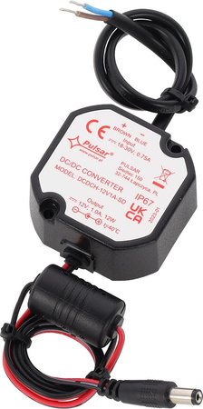 Przetwornica Pulsar DCDCH-12V1A-SD obniżająca napięcie 12VDC 1A 55mm