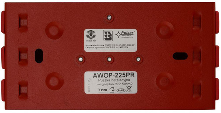 Puszka instalacyjna Pulsar AWOP-225PR rozgałęźna 2×2,5mm2