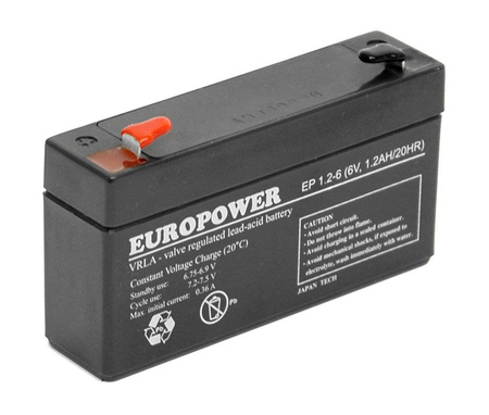 Akumulator Europower EP 1,2-6 (6V 1,2Ah)