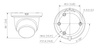 Kamera zewnętrzna do monitoringu IP Dahua IPC-HDW2441TM-S-0280B 4Mpx kopułkowa/eyeball stałoogniskowa 2,8mm IR 30m port micro SD