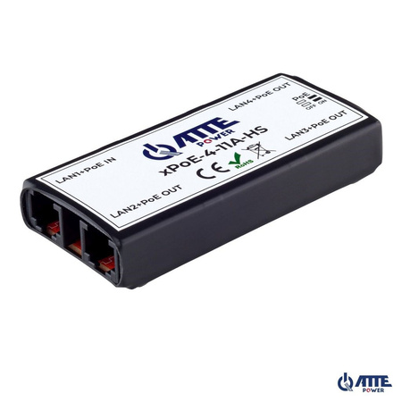 Switch 4 portowy Atte xPoE-4-11A-HS 3xPoE + 1xPoE IN