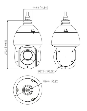 Kamera zewnętrzna do monitoringu IP Dahua SD49225DB-HNY 2Mpx obrotowa zmiennoogniskowa 4,8-120mm IR 100m port micro SD