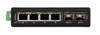 Switch 4 portowy Pulsar ISFE64 4xPoE + 2xUplink SFP bez zasilacza, mocowanie na szynę DIN