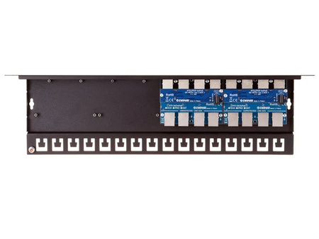 Ogranicznik przepięć 8-kanałowy serii EXT Ewimar PTF-58R-EXT/InPoE/A do sieci LAN z aktywnym iniektorem PoE w module RACK