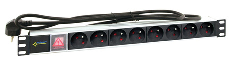 Listwa zasilająca Pulsar do szaf RACK 19” RALZ 8xE 1,7m