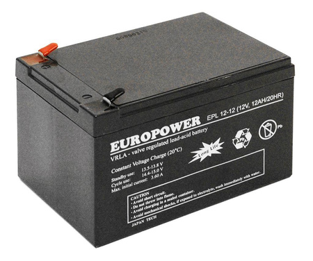 Akumulator Europower EPL 12-12 (12V 12Ah)