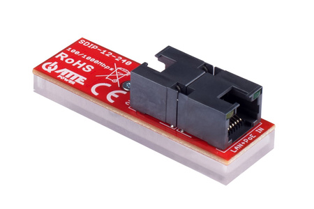 Adapter PoE Gigabit Atte SDIP-12-240 obniżający napięcie do 24V