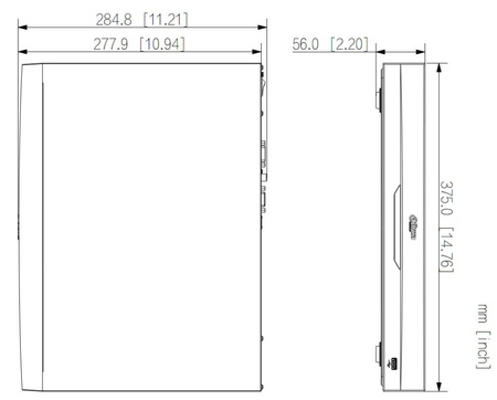 Rejestrator do monitoringu IP Dahua NVR5208-EI2 8 kanałowy ( do kamer max. 32Mpx na 2 dyski max. 20TB ), audio i alarm, 1U
