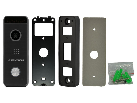Zestaw wideodomofonu Revizoom RM-T404HDI WHITE/RC-411HD unifon głośnomówiący 10" 1024x600px WiFi i stacja bramowa z kamerą 2Mpx, sterowanie smartfonem (Tuya)